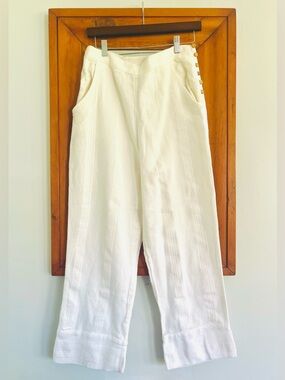 Free People BEACH cotton/linen blend pants